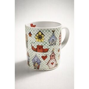 Lang and Wise "For Rent"Birdhouses Folk Art cottagecore coffee tea Mug